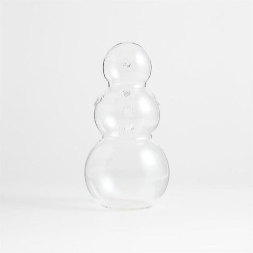 10" Glass Decorative Snowman