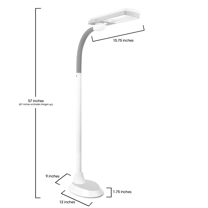 36w Pivoting Shade Floor Lamp