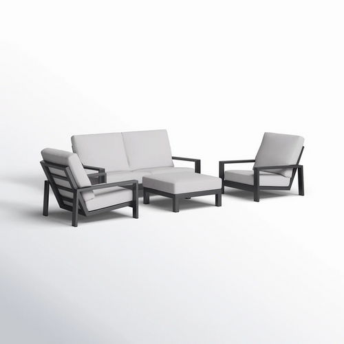 4-piece Aluminum Lounge & Outdoor Sofa Set