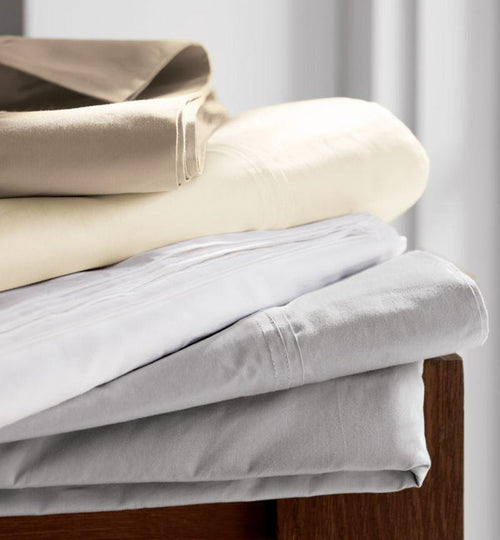 400 Thread Count Organic Sateen Dove King Sheet Set.