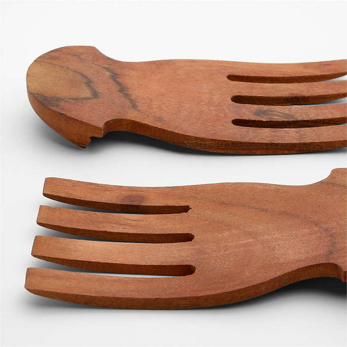 Acacia Salad Hands, Set of 2