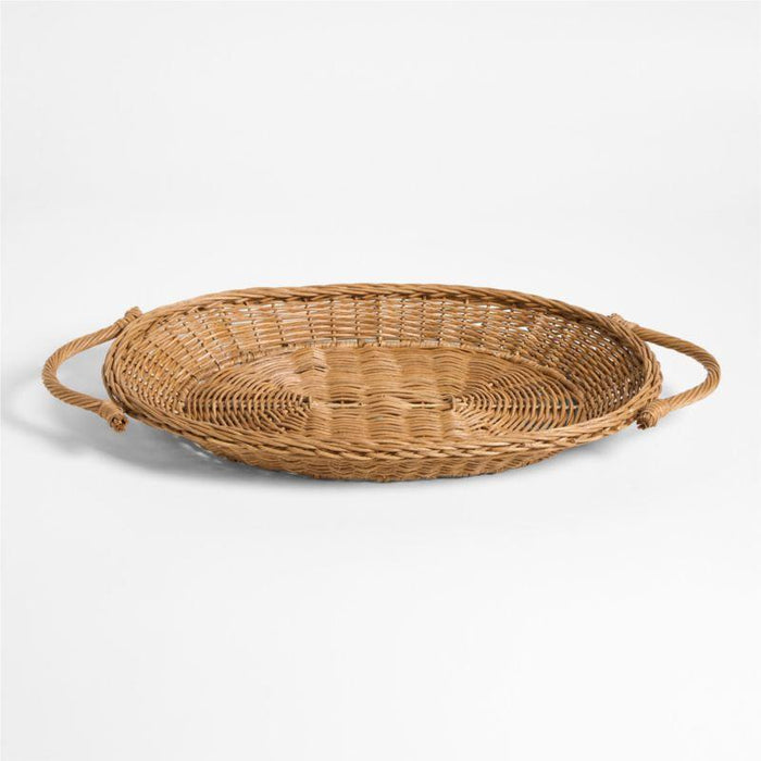 Alford Woven Rattan Decorative Tray