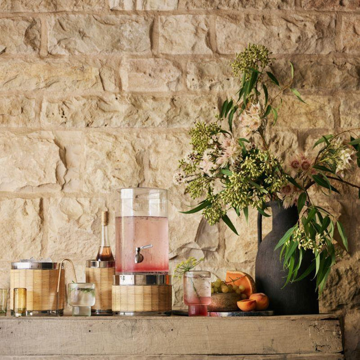 Amici Wicker Drink Dispenser Stand