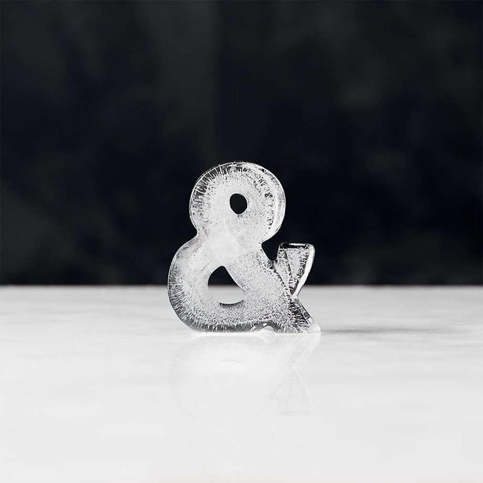 Ampersand Ice Molds, Set of 2.