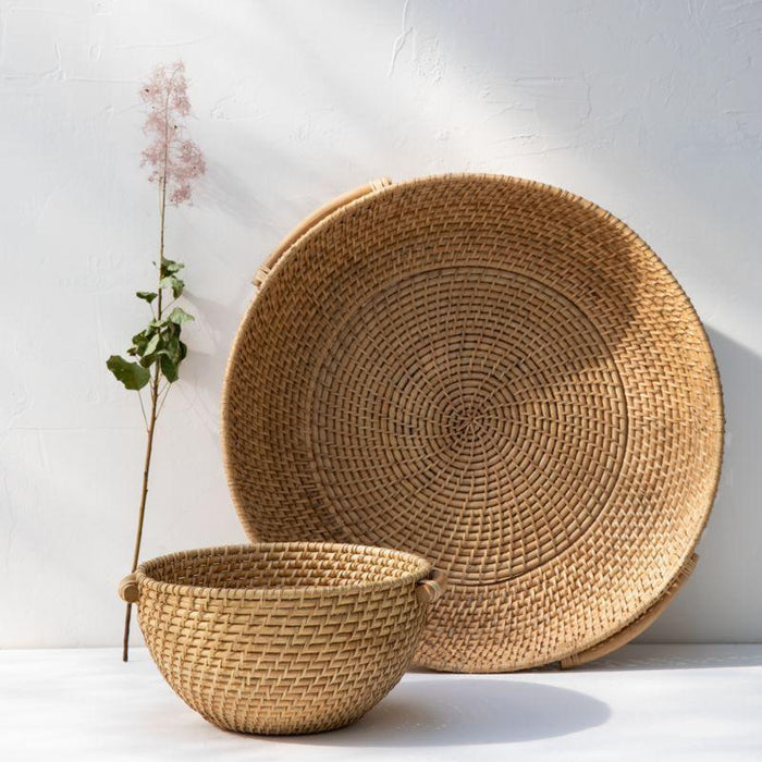 Artesia Rattan Bowl with Handles