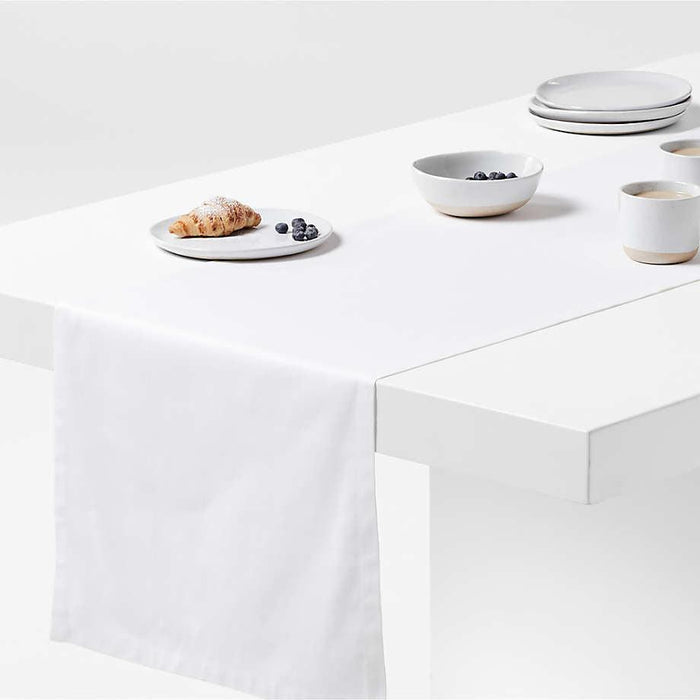 Aspen 120" Organic Cotton Table Runner.