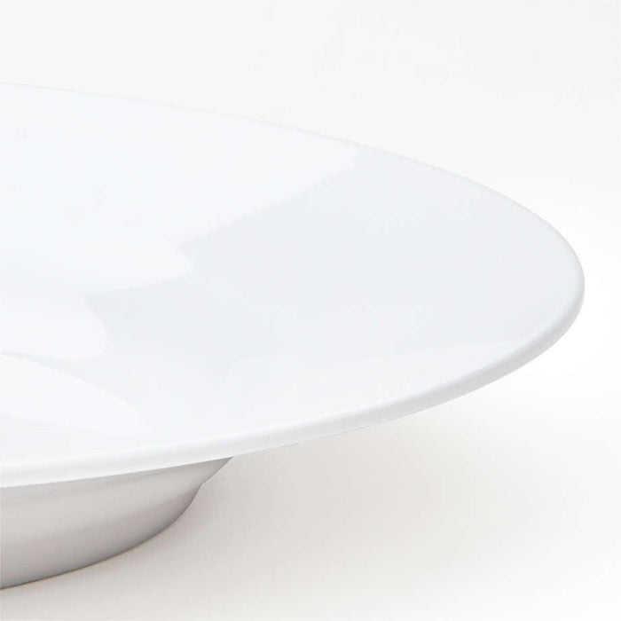 Aspen Rimmed Melamine Dinner Plate.