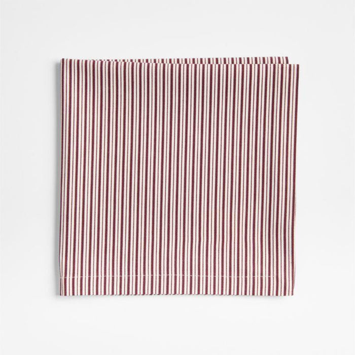 Aspen Striped Organic Cotton Dinner Napkin, Set of 4