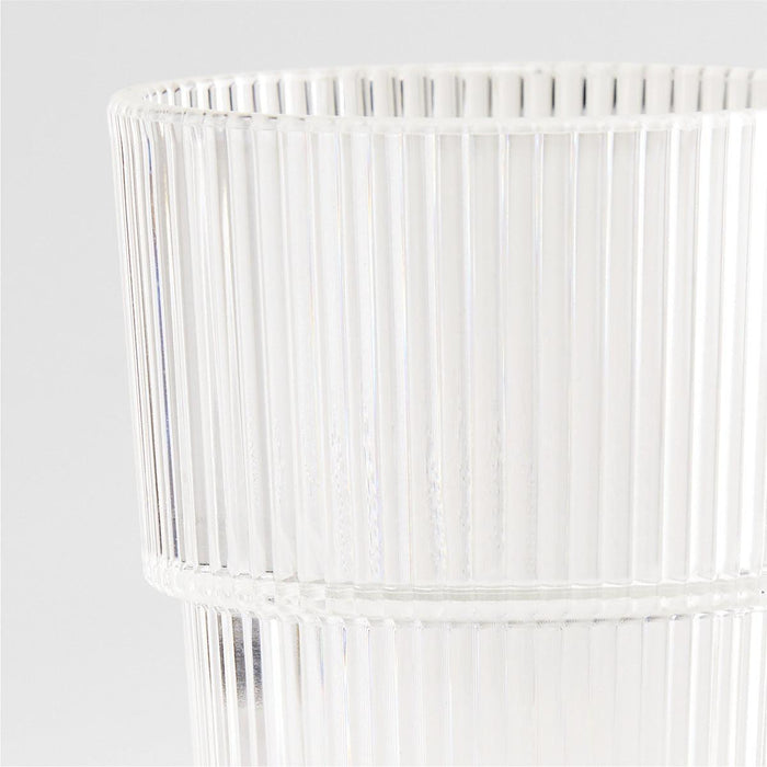 Atwell Acrylic Stackable Ribbed Highball Glass
