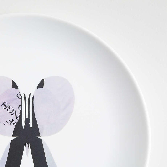 Butterfly Melamine Salad Plates by Lucia Eames, Set of 4.