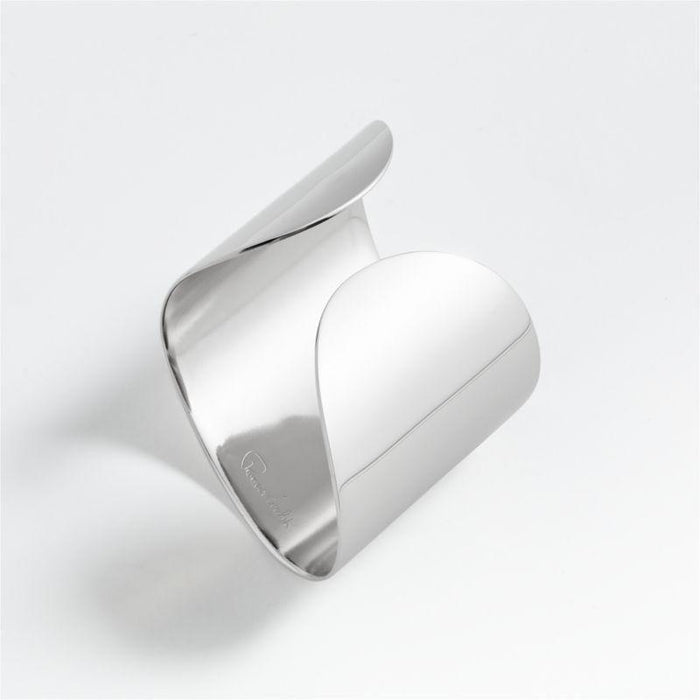 Caesna Mirror Stainless Steel Metal Napkin Rings, Set of 2.