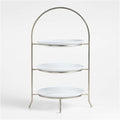 Cambridge Satin Nickel 3-Tier Stand