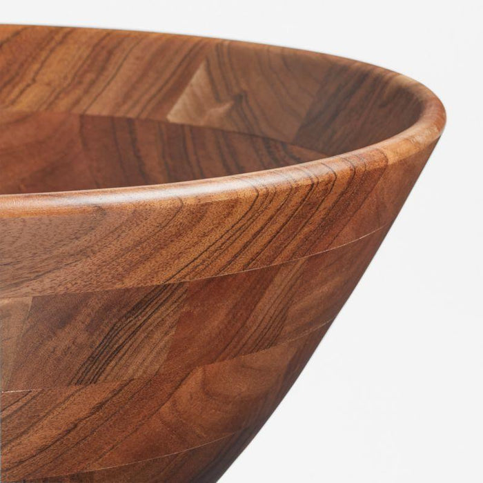 Carson 17.5" Acacia Wood Salad Serving Bowl.