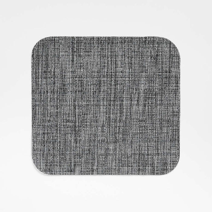 Chilewich ® Grey Rounded Square Crepe Placemat.
