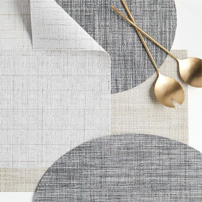 Crepe Neutral Placemat Round.