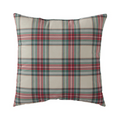 Classic Red and Black Buffalo Plaid Square Pillow