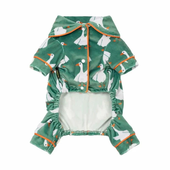 Collared Neck Duck Dog Pajamas