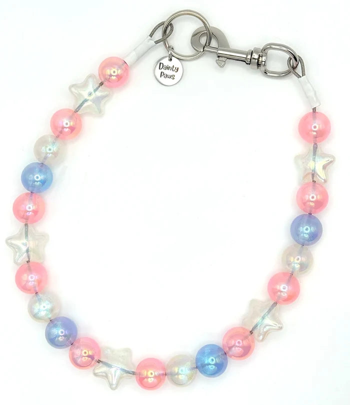 Cotton Candy Cosmos Beaded Collar