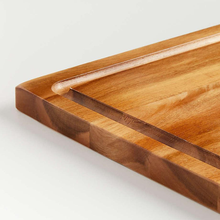 Crate & Barrel Acacia Wood Cutting Board