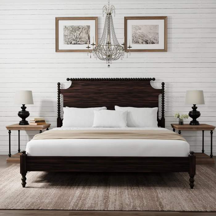 Decorative Queen Bed Frame with Storage