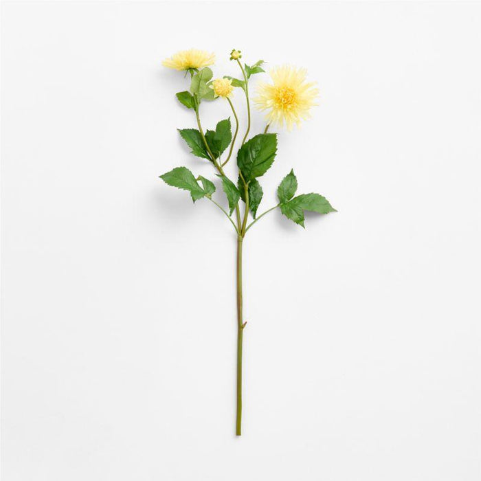 Faux Butter Dahlia Stem 39"
