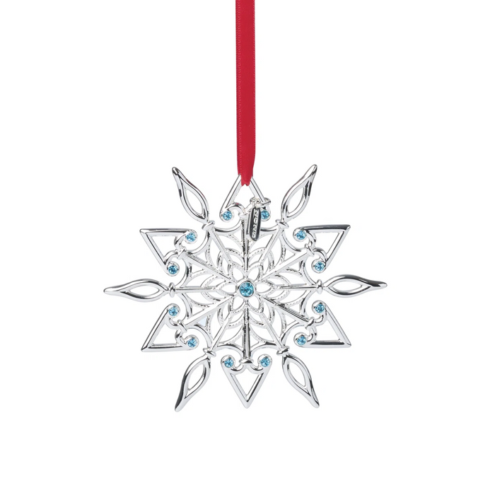 Grand Crystal Jeweled Snowflake Ornament