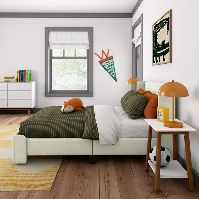 Gray Premium Single Bed Frame