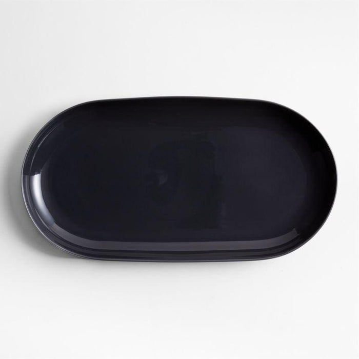 Hudson Charcoal Stoneware Platter.