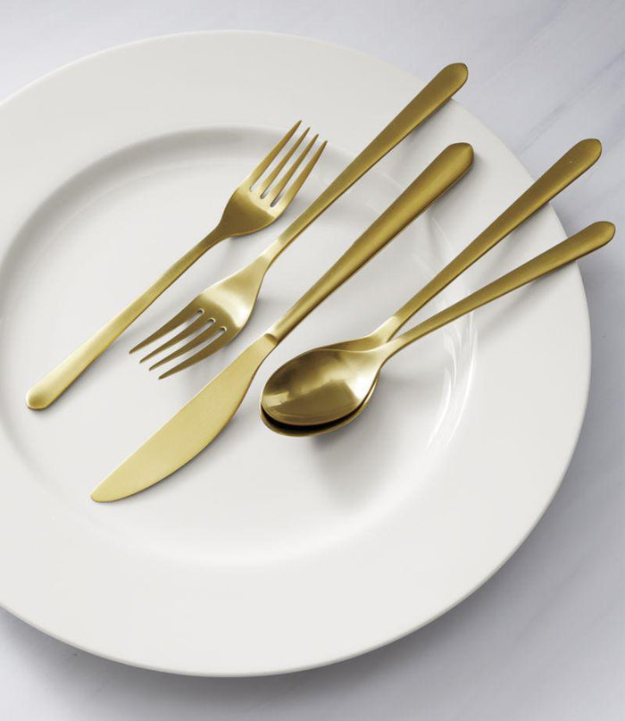 Jasper Gold 20-Piece Flatware Set.