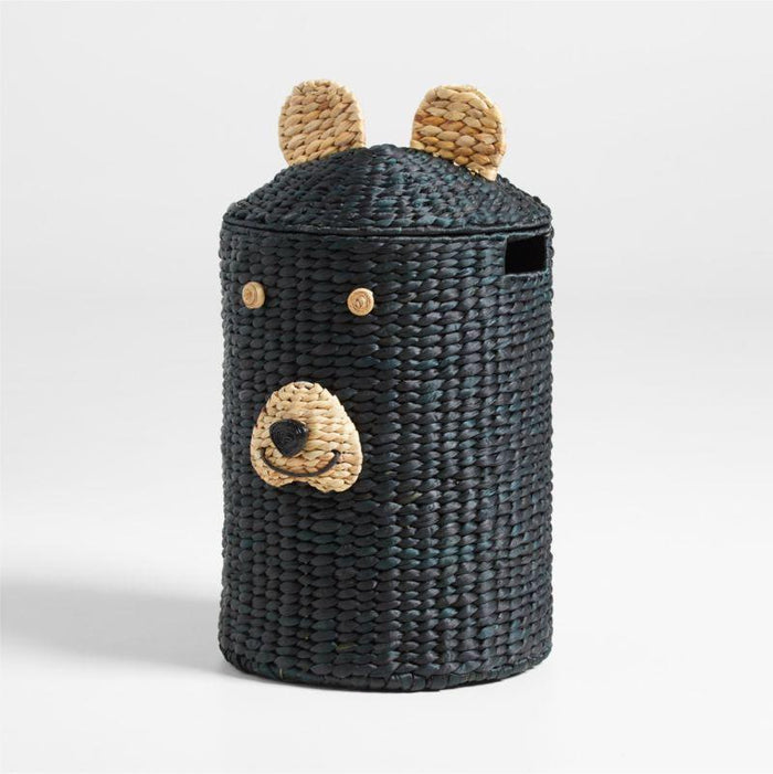 Kids Bear Woven Hamper with Handles