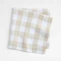 Marin Buffalo Check EUROPEAN FLAX ™-Certified Linen Dinner Napkin