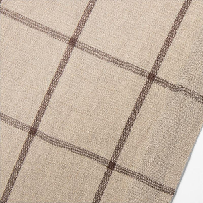 Marin EUROPEAN FLAX ™-Certified Linen Windowpane Plaid Runner