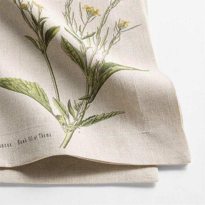 Marin Mustard Flower EUROPEAN FLAX ™-Certified Linen Napkin.