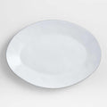 Marin White Recycled Stoneware Large Platter.