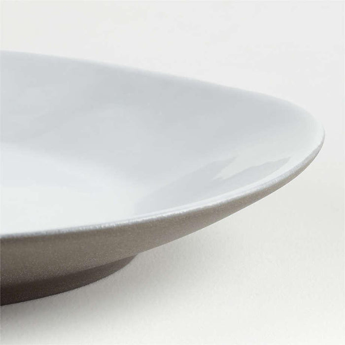 Marin White Recycled Stoneware Salad Plate.