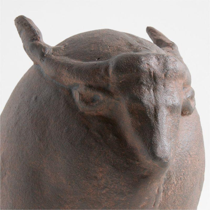 Metal Buffalo Decorative Sculpture