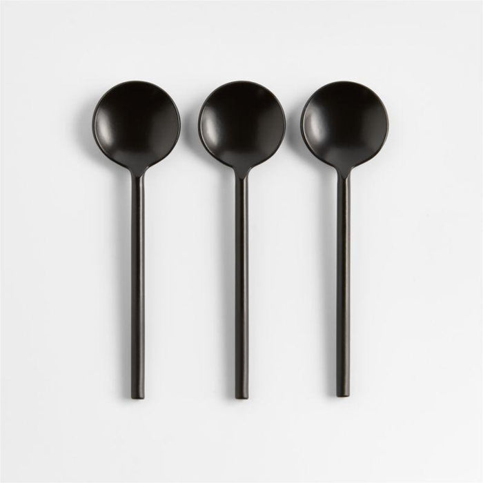 Metal Mini Appetizer Spoons, Set of 3