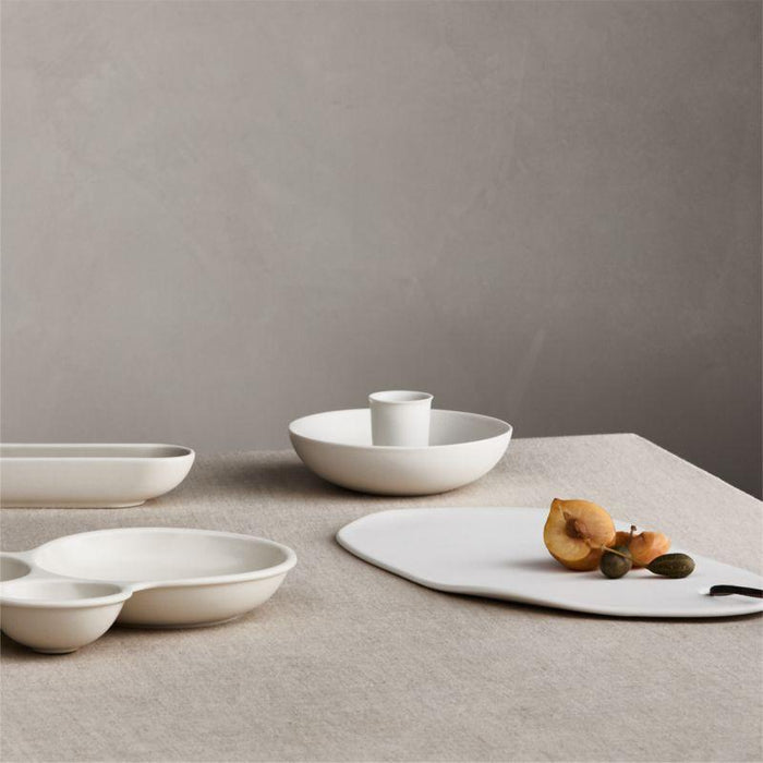 Mezze Ceramic Tapas 3-Part Ceramic Server