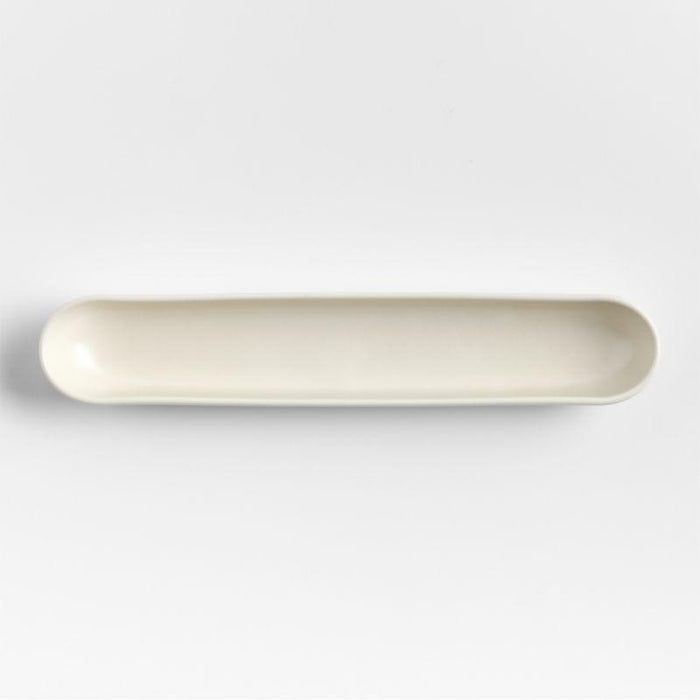 Mezze Ceramic Tapas Long Olive Dish