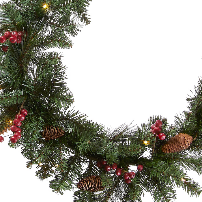 Mixed Greenery Christmas Swag Set (Pack of 3)