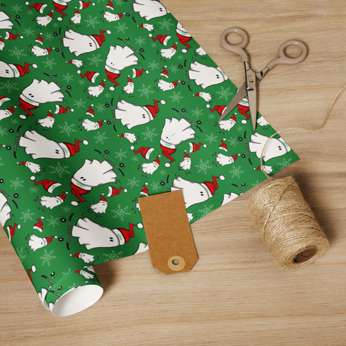 *NEW* Skating Ghostie Gift wrap paper