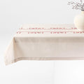 Red Cross Stitch Holiday Reindeer Tablec