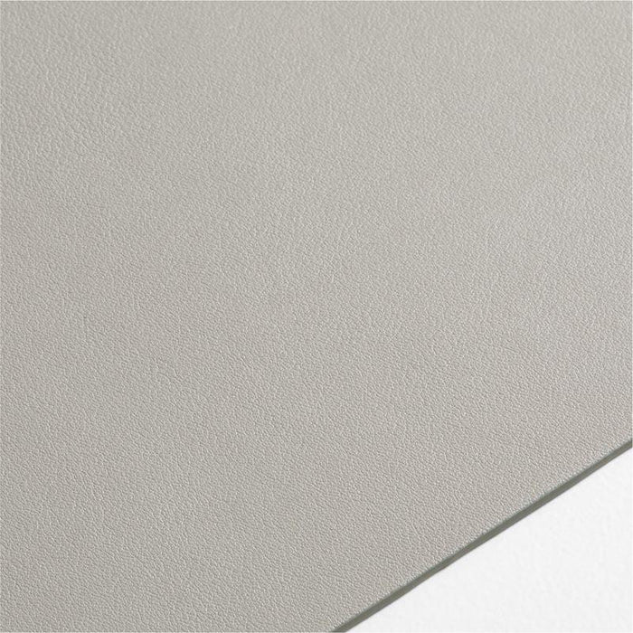 Rizzo Easy Care Recycled Leather Reversible Grey Rectangular Placemat.
