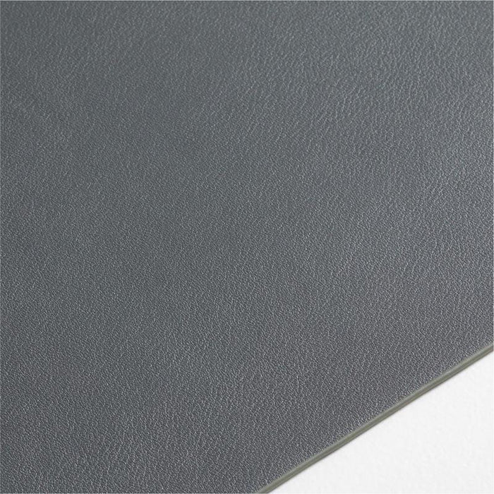 Rizzo Easy Care Recycled Leather Reversible Grey Rectangular Placemat.