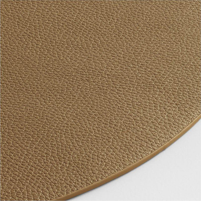 Rizzo Textured Easy Care Faux Leather Round Placemat