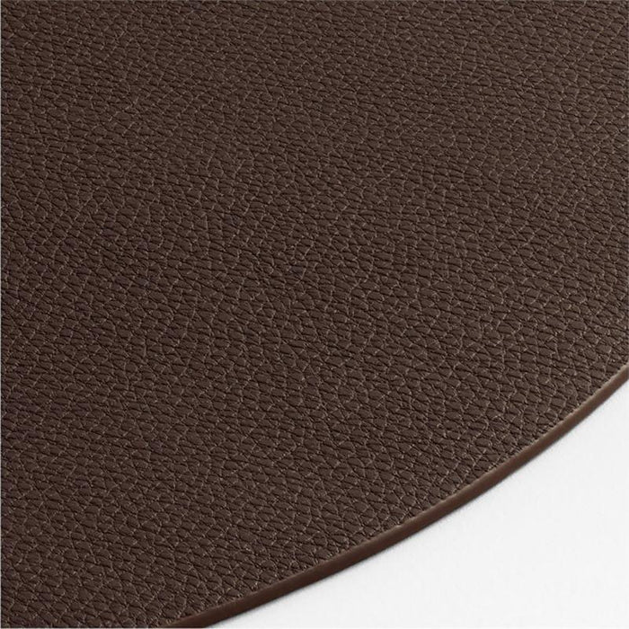 Rizzo Textured Faux Leather Round Placemat