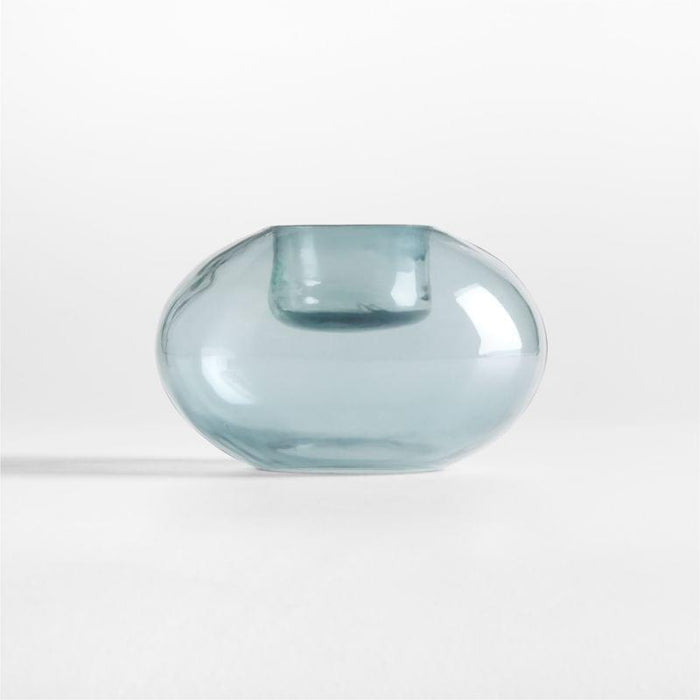 Darwin Blue Rnd Tea Light Hldr.