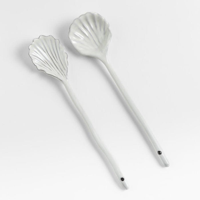 Served by the Seas Ceramic 2-Piece Serving Set by Laura Kim.