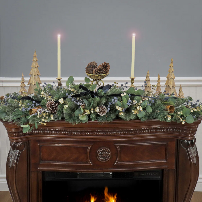 Small Frosted Pinecone Tabletop Figurines (Set of 3)
