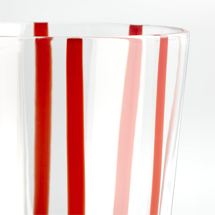 Striped Holiday Glass